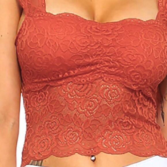 Cute crop top Bralette short sleeve lace - Picture 4 of 4